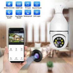 Wifi bezpečnostná kamera - bulby