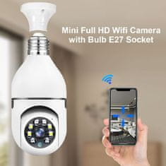 Wifi bezpečnostná kamera - bulby