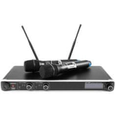 Omnitronic UHF-302, 2-kanálový bezdrôtový mikrofónny set 823-832 MHz / 863-865 MHz