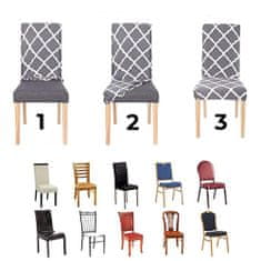 Stretch&Sit - 4 rozťahovacie poťahy na stoličky, elegant