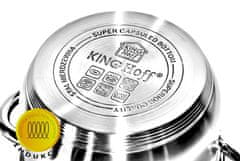KINGHoff 8-dielna sada oceľových hrncov 2,1/2,9/3,9/6,6 l Kh-4448