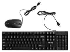 Dexxer drôtová klávesnica + myš čierna K70