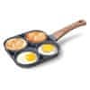 Vysoká panvica na palacinky a vajcia, 4 v 1 panvica (s keramickým povlakom) - 4pan